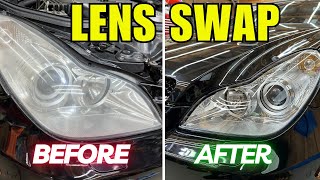 How To Change Headlight Lenses On A Mercedes CLS C219  Complete Step By Step DIY Tutorial [upl. by Hartnett]