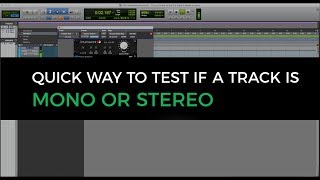 The Quick Way to Test if a Track is Stereo or Mono  UnderstandingAudiocom [upl. by Romanas466]