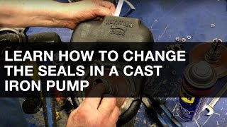 Learn How to Change the Seals in a Cast Iron Sealcoating Pump [upl. by Edlitam140]