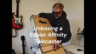 New guitar day Unboxing a Squier Affinity Telecaster [upl. by Adlar]