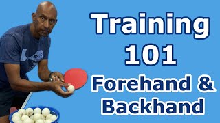 Training 101  Forehand amp Backhand Counterhit  Table Tennis  PingSkills [upl. by Orren]