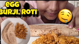 Eating Egg 🥚 Burji Roti 😋 MUKBANG MaddyEats [upl. by Siskind915]