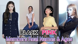 Black Pink Members Real Names And Ages  All Four Members of Black Pink Names  InfoDoc  2021 [upl. by Llebyram]