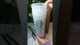 vasos Starbucks diy resinartist resinart [upl. by Namref710]