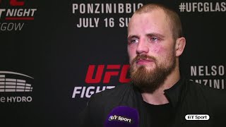 Gunnar Nelson Ponzinibbio poked my eye and I couldnt see [upl. by Naillig94]