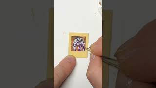 I Painted the TINIEST Summoned Skull Yugioh Card [upl. by Peder]