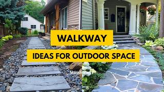 75 Awesome Walkway Ideas to Make Your Outdoor Space Pop [upl. by Ahsaercal]