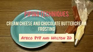 Piping Techniques  Ateco 848 and Wilton 2D 5 Techniques 2 Piping Tips [upl. by Ayhay475]