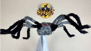 Gray Jumping Spider Animatronic 2024 Spirit Halloween Unboxing amp Demo [upl. by Anirtal]