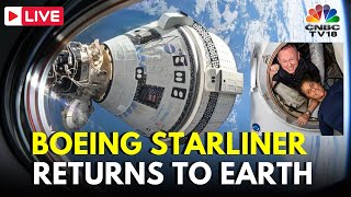 LIVE Boeing Starliner Returns to Earth Without Astronauts  Sunita Williams  NASA LIVE  N18G [upl. by Ecinehs697]