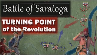 American Revolution The Battle of Saratoga 1777 [upl. by Elletnuahc]