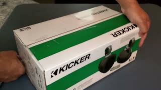 Kicker KMMTES Unboxing Perfect for motorcycle Highway bars For 4quot speakers [upl. by Dianemarie]