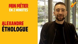 Éthologue  Mon métier en 2 minutes [upl. by Eelesor]