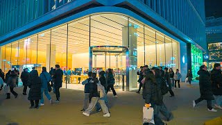 Walking in Seoul on Friday night from Yonsei University to Hongdae Street  4K HDR [upl. by Michaud]