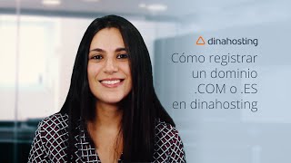 Ayuda dinahosting  Cómo registrar un dominio COM o ES en dinahosting [upl. by Releyks]