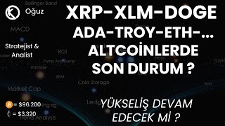 XLM XRP DOGE  Altcoinlerde Yükseliş Devam Edecek Mi   Son Durum  xrp xlm dogecoin doge [upl. by Lemmy]