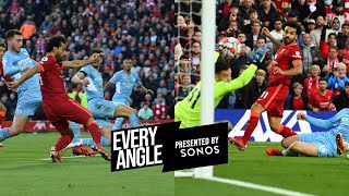 Every angle of Mo Salahs stunning solo goal against Manchester City [upl. by Murtha645]