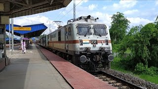 37263 TATA WAP7i galloping through HBC with 12507 TVC SCL Aronai Express [upl. by Aelaza629]