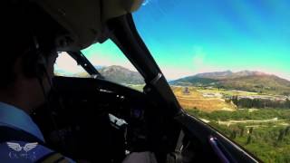 The Magic of Flight  Landing in Queenstown New Zealand [upl. by Rufe]