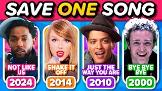 🎶 Hits Rewind Save One Song Per Year ⏪ 2024  2000  Music Quiz [upl. by Isteb]