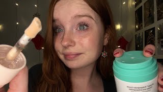 ASMR Girl Who Is Obsessed With You Does Your Makeup [upl. by Blackmun]