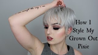 How I style my grown out pixie [upl. by Solim]