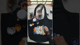 TOTEBAG HAND PAINTING 🤍trending totebag diy viralvideo [upl. by Anitsahs]