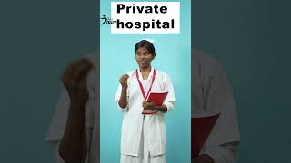 Private Hospita Vs Government Hospital  Sharmi Comedy  Lets Dance Comedy Shorts [upl. by Naujled]