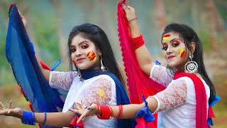 Dhim Tana Cover Dance  Mone Rong Legeche Basanta Eseche Dance Performance  Folk Creation [upl. by Colis968]