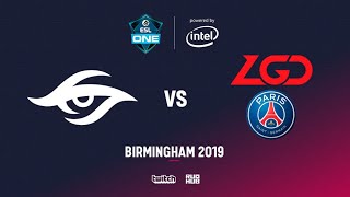 Team Secret vs LGD ESL One Birmingham bo2 game 1 Eiritel amp Mortalles [upl. by Ennaej167]