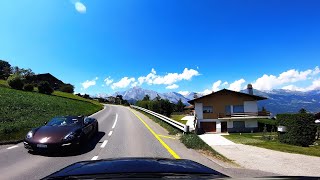 Autofahrt von Veysonnaz nach Haute Nendaz  Walliser Alpen [upl. by Island]