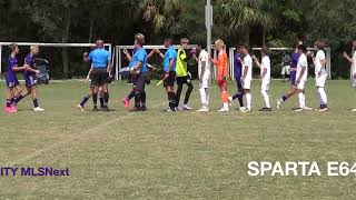 U14 SuperCopa Championship Gold Division 09 Sparta E64 vs Orlando City MLSNext [upl. by Fanny]