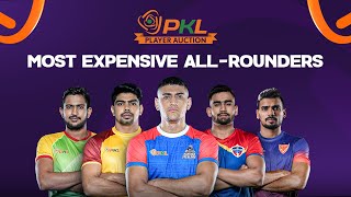 Most Expensive AllRounders at PKL Season 11 Player Auction  Pro Kabaddi League [upl. by Anton162]