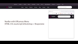 NavBar and Offcanvas Menu HTML CSS JavaScript Bootstrap amp Responsive Speak Khmer [upl. by Ribble]