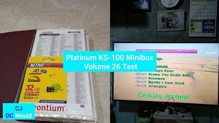 Platinum KS100 Minibox Volume 26 Test [upl. by Aiuqes663]