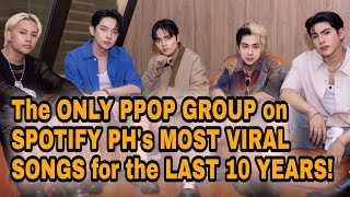 BREAKING SB19 ONLY PPOP GROUP ON SPOTIFY PH MOST VIRAL SONGS FOR THE LAST 10 YEARS  Esbi Updates [upl. by Draner]