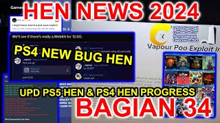 NEWS NEW BUG PS4 HEN FW 10XX  1200  amp PS HEN PS5 PROGRESS UPD bagian34 [upl. by Maclean]