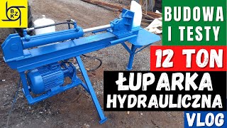 Kompaktowa łuparka hydrauliczna do drewna Budowa i testy  VLOG [upl. by Dirrej]