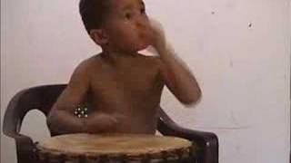 4 Year Old Djembe Drummer [upl. by Brigit64]