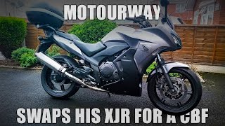 Motourway Swaps His Yamaha XJR1300 For A Honda CBF100 [upl. by Sol431]