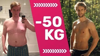 Abnehmen  Fitness Transformation Dennis hat 50 kg abgenommen Vorher amp Nachher [upl. by Oech891]