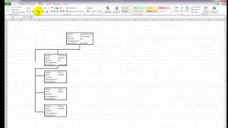 Ein Organigramm mit Excel erstellen ohne SmartArt [upl. by Aldarcy131]