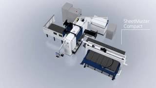 TRUMPF Punching TruPunch 1000  Retrofitting to an automated TruMatic 1000 fiber [upl. by Acissej]