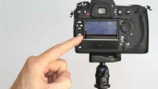 Nikon D300 with Flipbac LCD Protector Viewfinderwmv [upl. by Melvin]