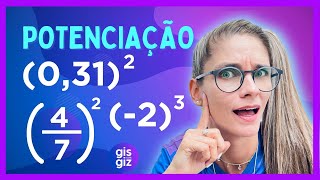 POTENCIAÇÃO  Cortes da LIVE  Potenciação com números naturais e racionarias \Prof Gis [upl. by Ailices]