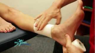 Shin Splints taping medial tibial stress syndrome [upl. by Pellet563]