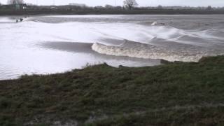 River Severn Bore 3 March 2014 [upl. by Nnyledam169]