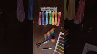 How to Make a Rainbow Petal Book howtomake bookbinding [upl. by Beauchamp]