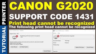 Cara Mengatasi Printer Canon G2020 Error Support Code 1431 Lampu Alarm Nyala [upl. by Habas]