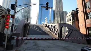 Raising bridge in Chicago [upl. by Parris]